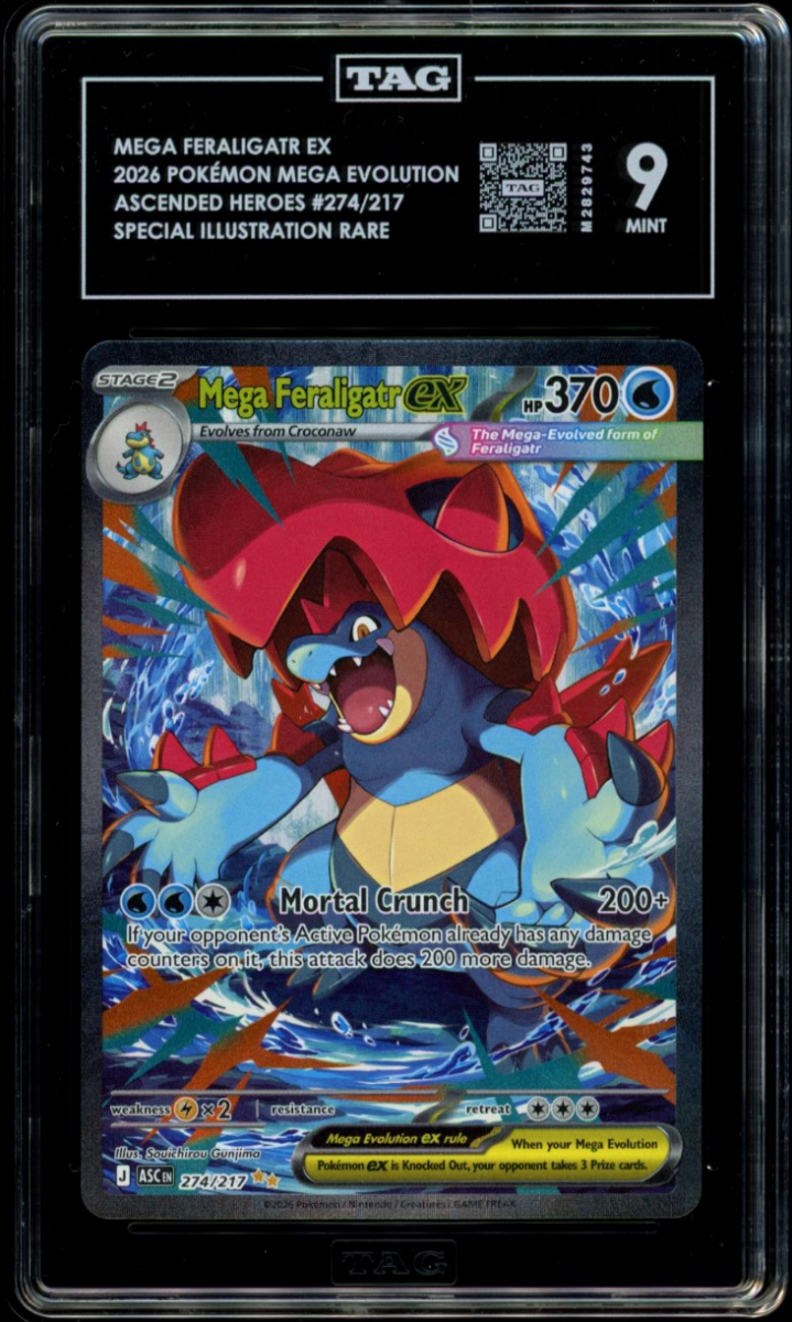 TAG 9 | Mega Feraligatr #274 QuickTCG LLC TAG 9 | Mega Feraligatr #274 QuickTCG LLC