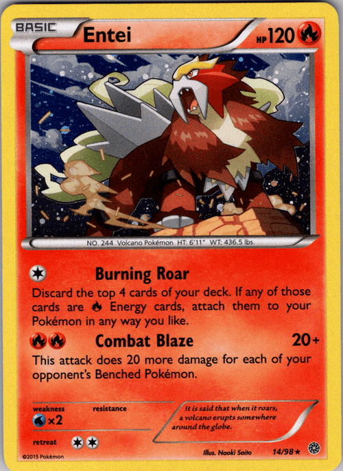 2015 Entei Holo 14 - QuickTCG LLC
