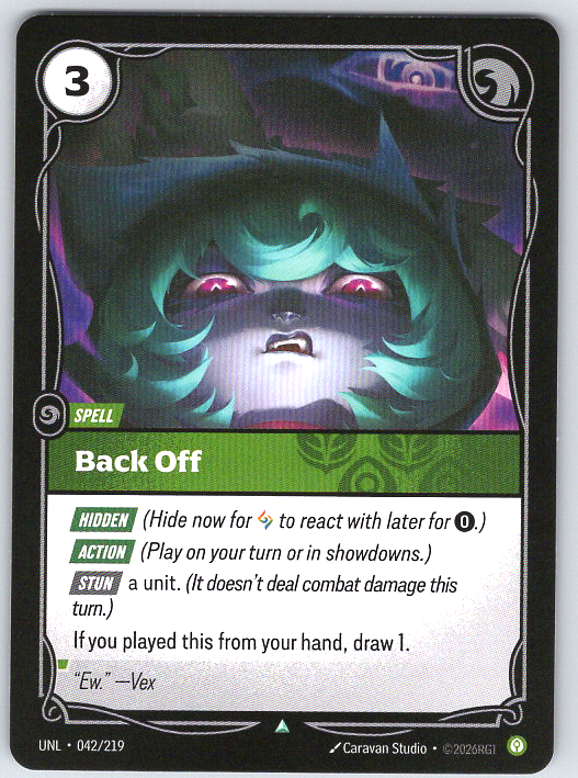 Back Off #042/219
