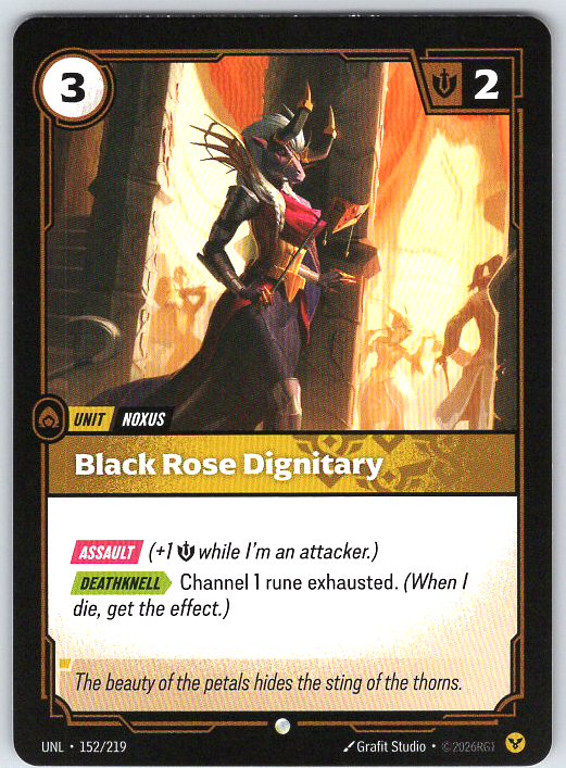 Black Rose Dignitary #152/219