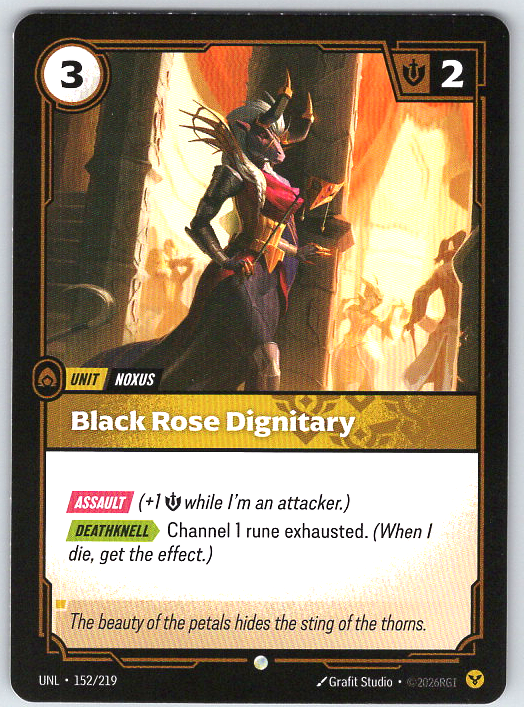 Black Rose Dignitary #152/219