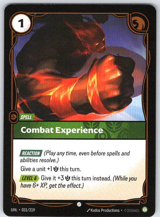 Combat Experience #031/219