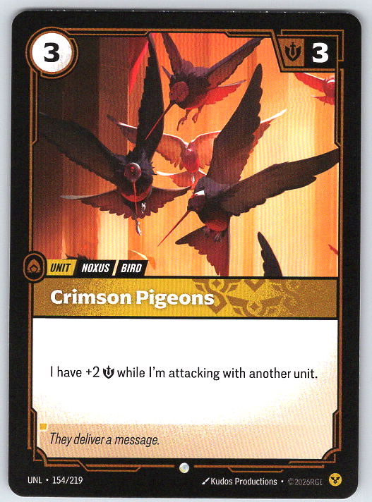 Crimson Pigeons #154/219