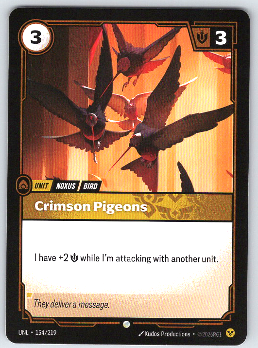 Crimson Pigeons #154/219