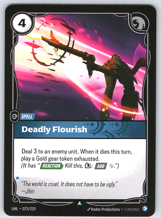 Deadly Flourish #073/219