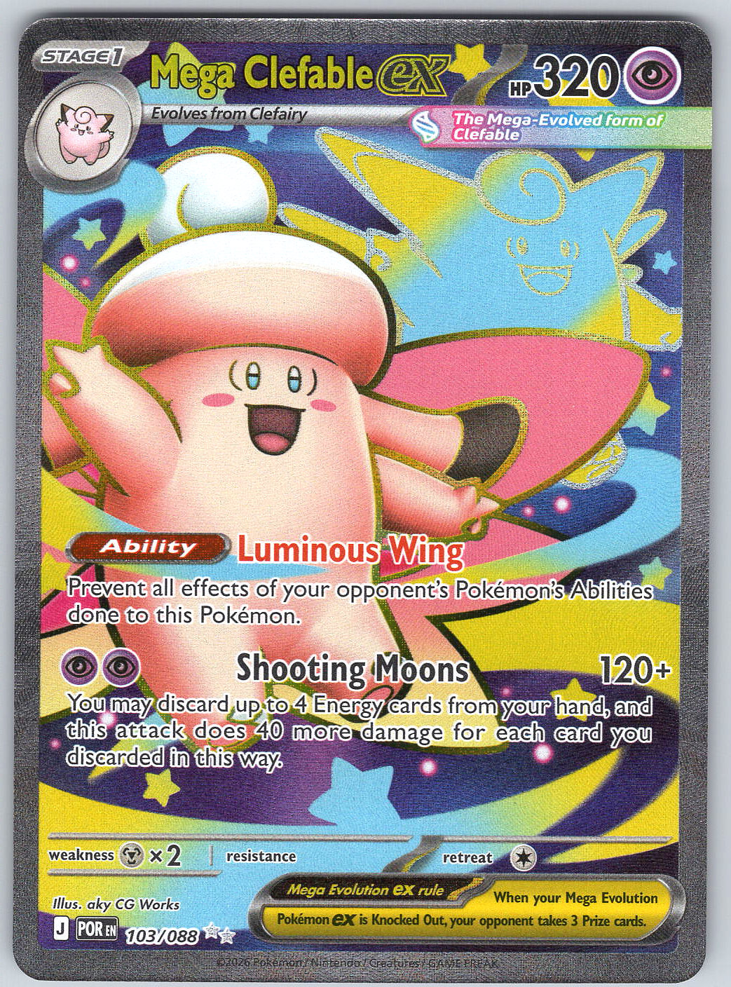 Mega Clefable ex #103/088