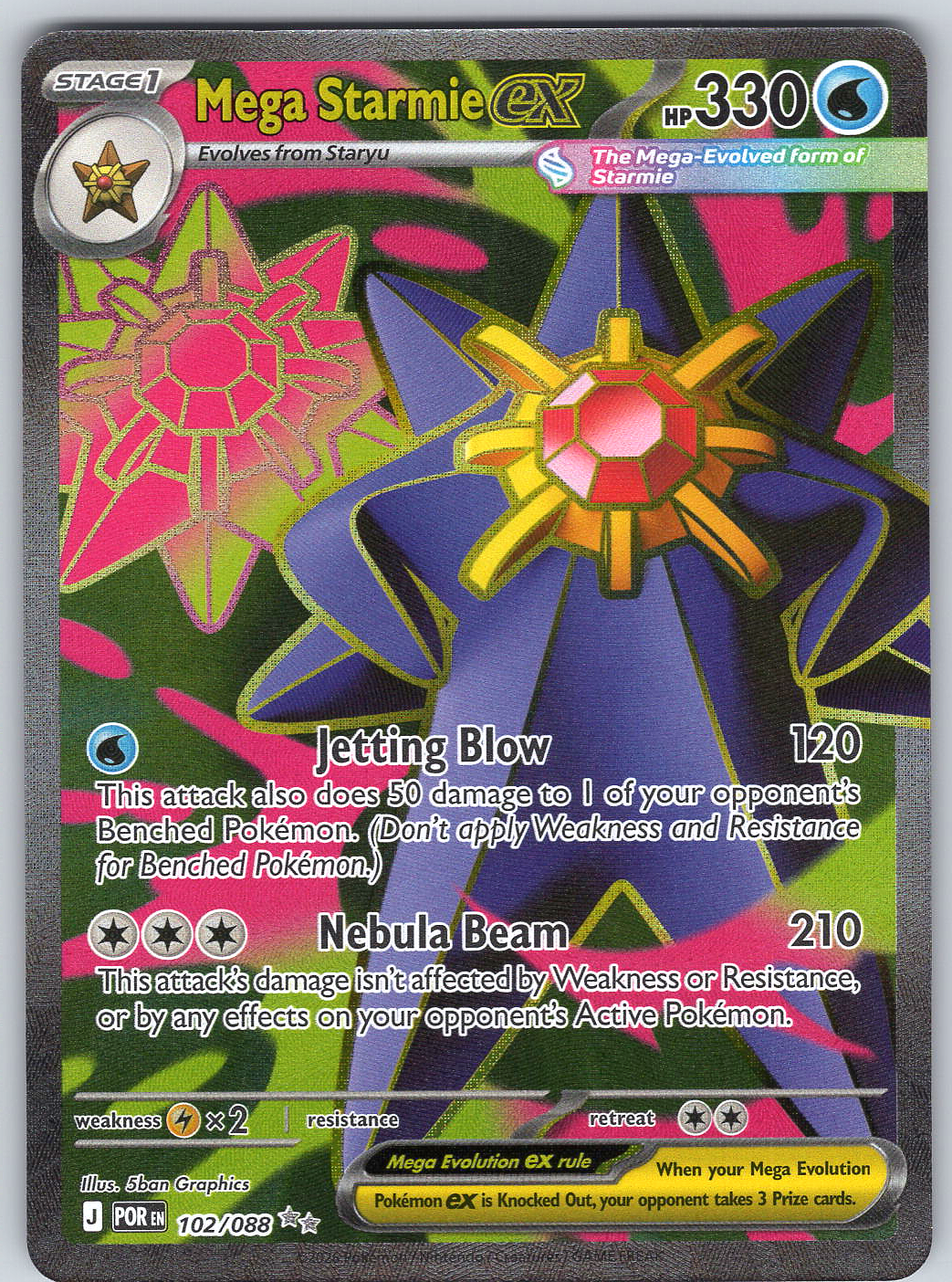 Mega Starmie ex #102/088