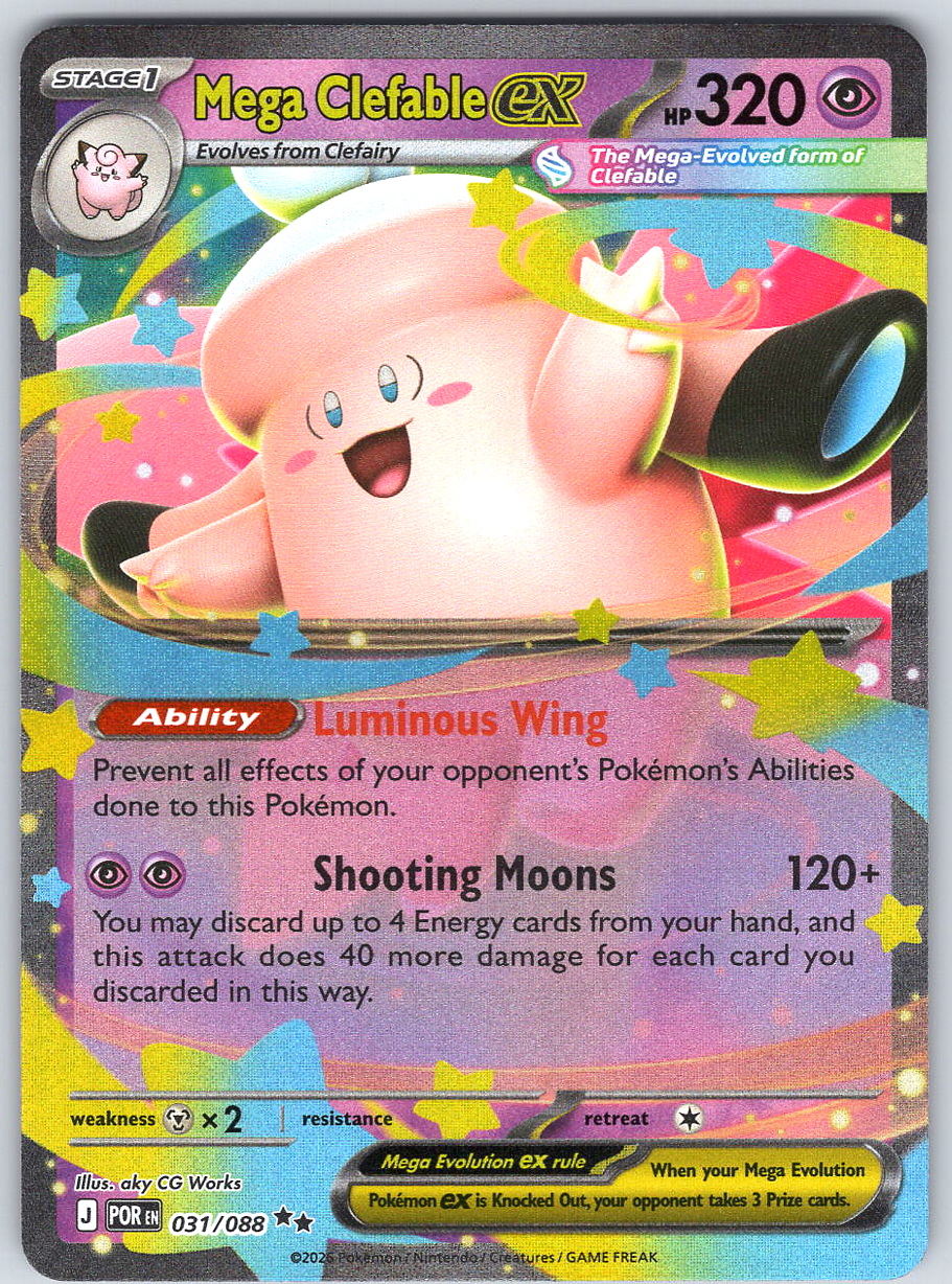 Mega Clefable ex #031/088
