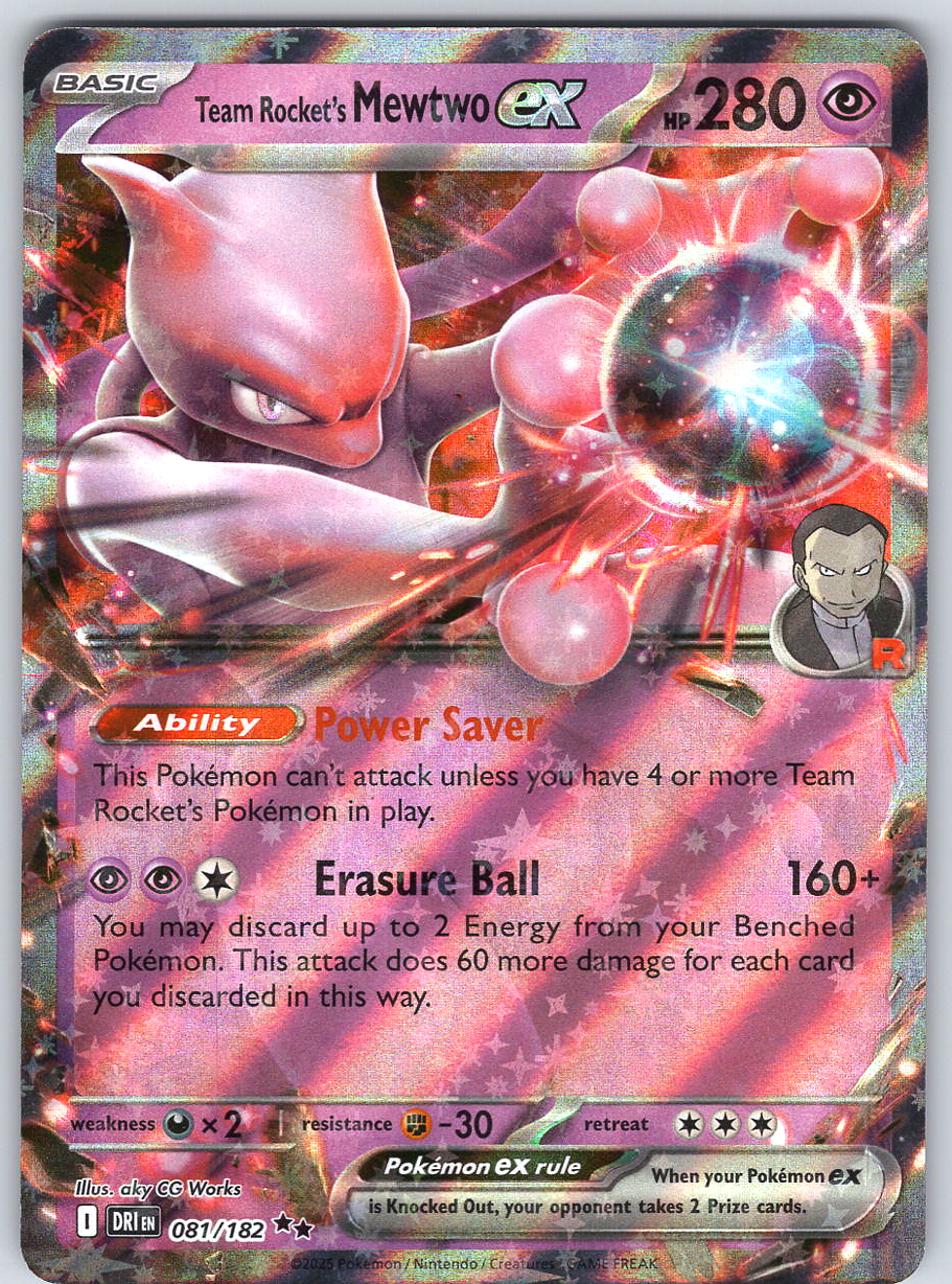 Team Rocket's Mewtwo ex #081/182
