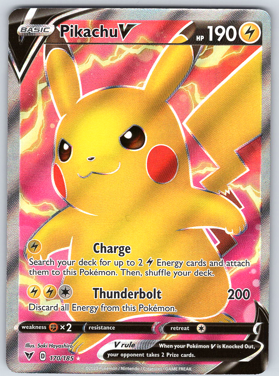 Pikachu V (Full Art) #170/185