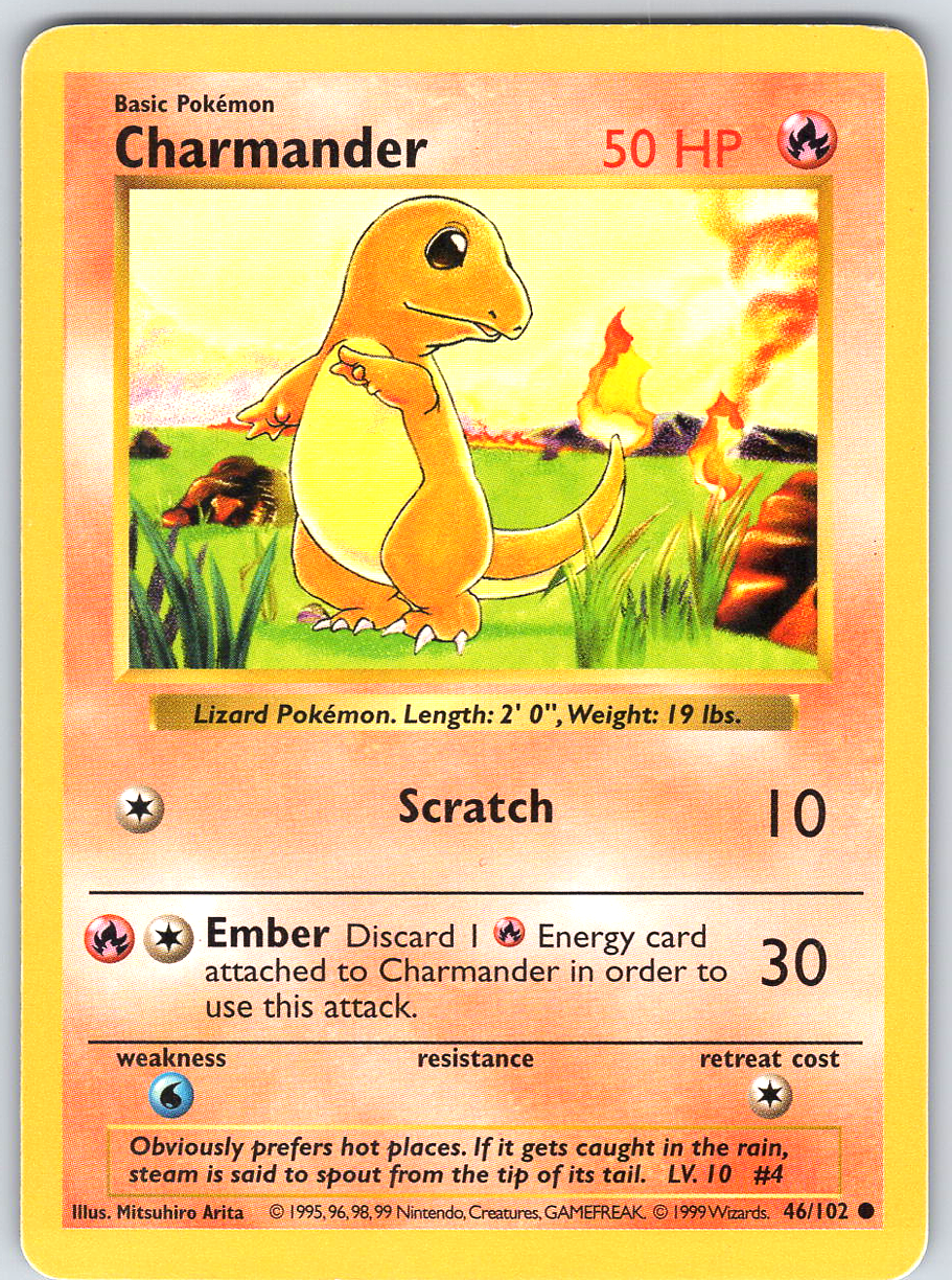 Charmander #46 Base Set Shadowless