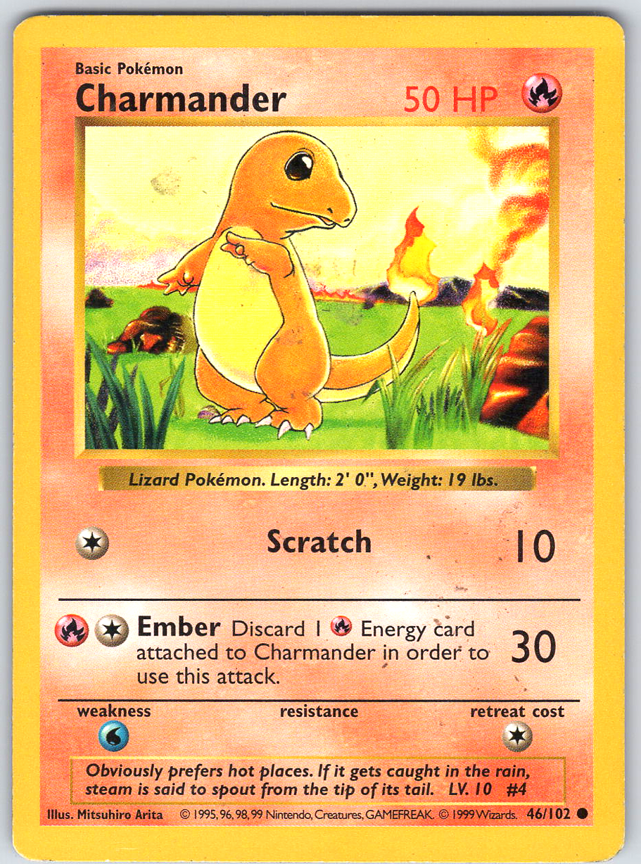 Charmander #46 Base Set Shadowless