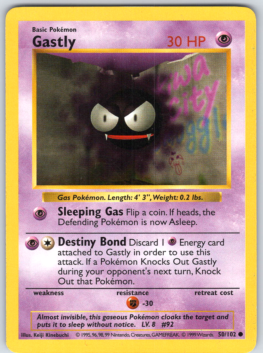Gastly #50 Base Set Shadowless