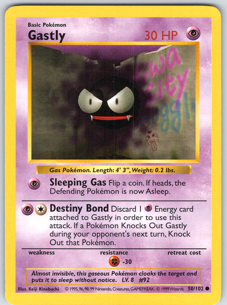Ghastly #50 Base Set Shadowless