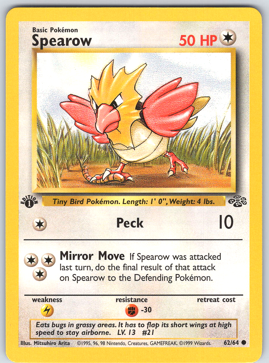 Spearow #62 Jungle 1st Edition