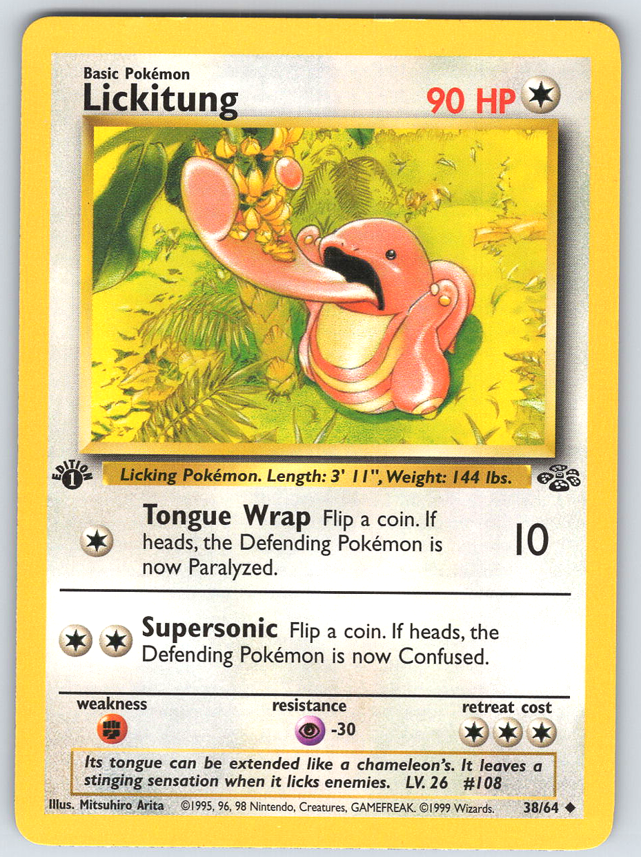 Lickitung #38 Jungle 1st Edition