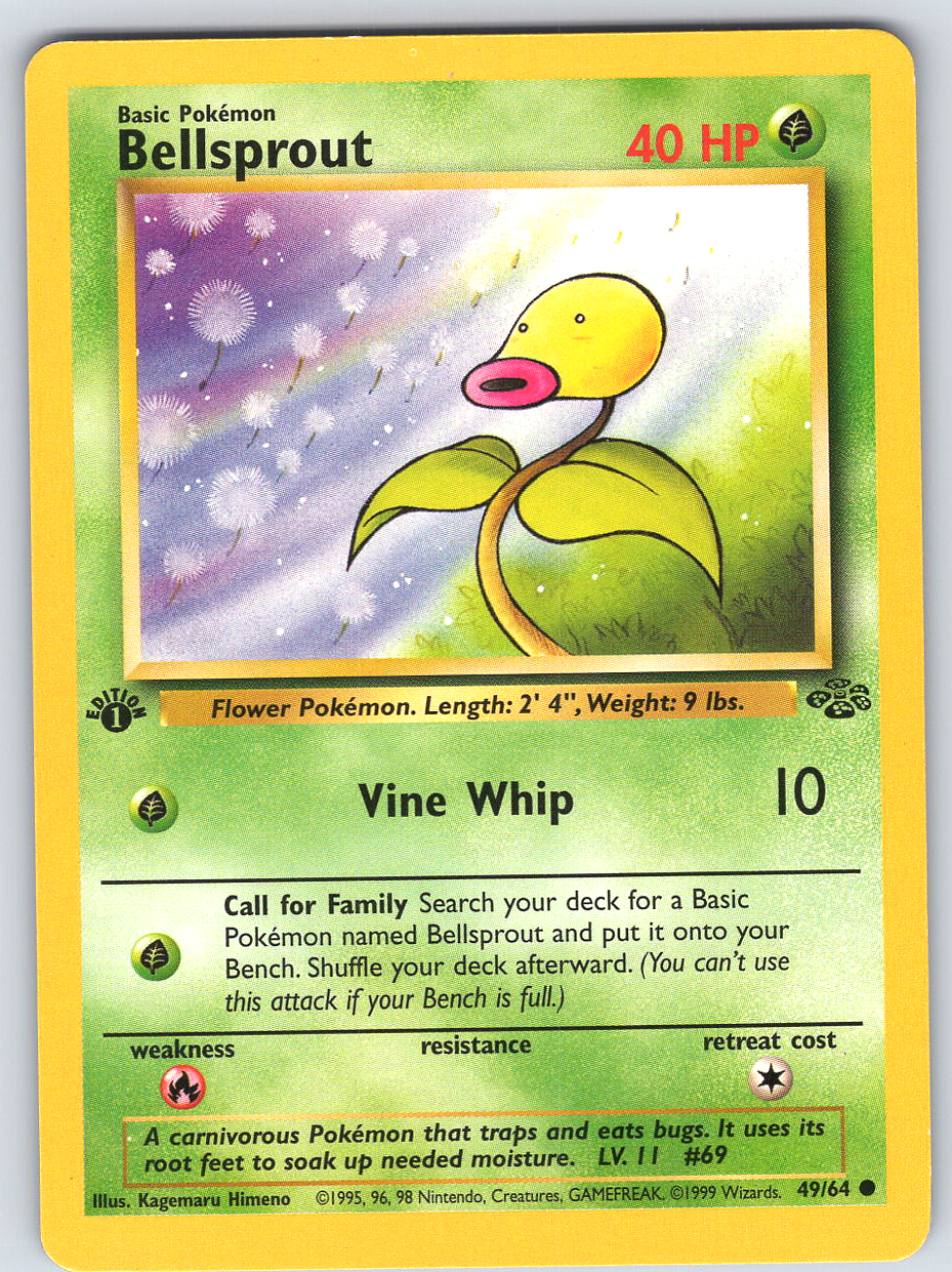 Bellsprout #49 Jungle 1st Edition