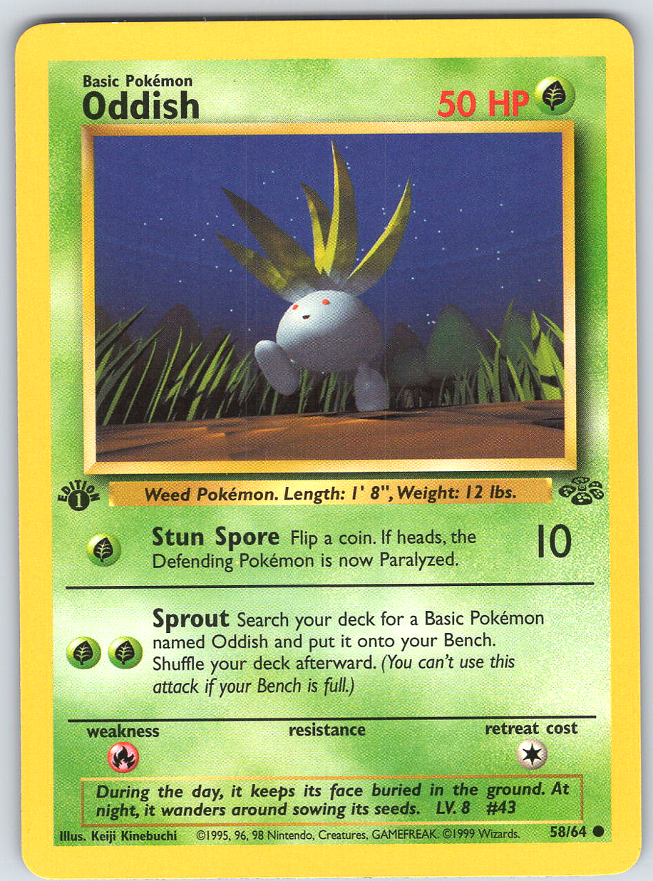 Oddish #58 Jungle 1st Edition
