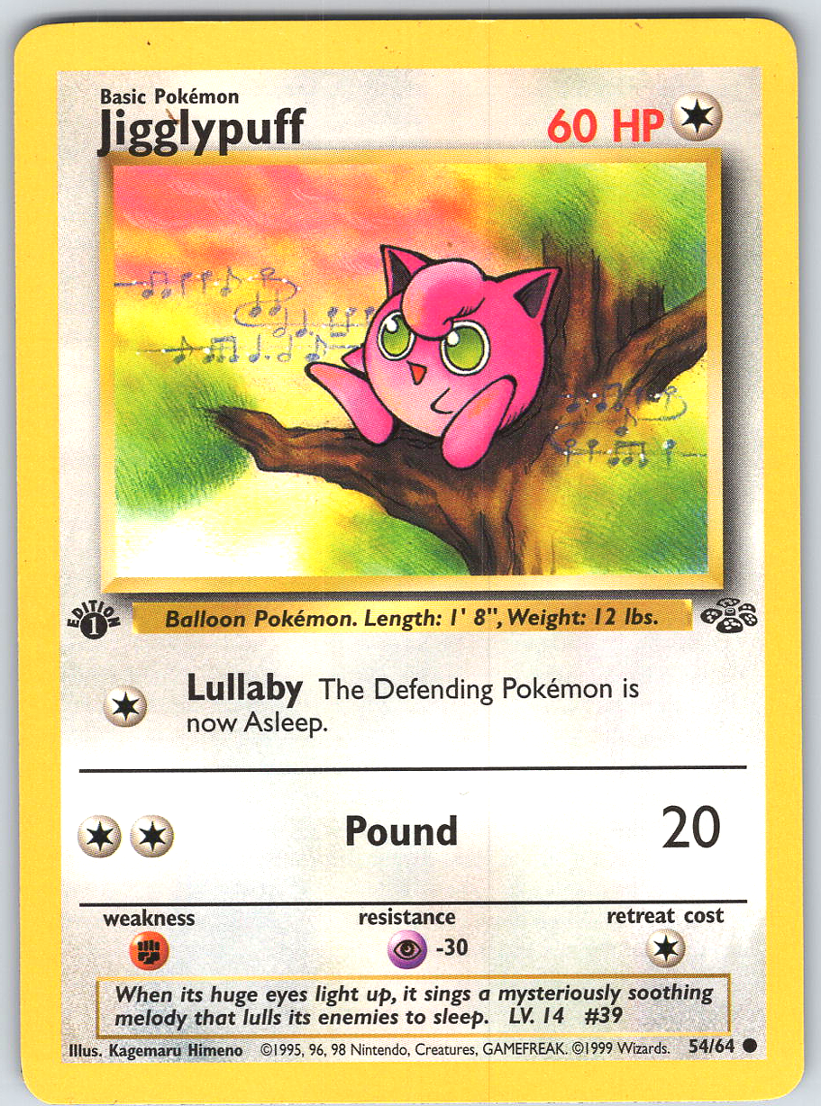 Jigglypuff #54 Jungle 1st Edition