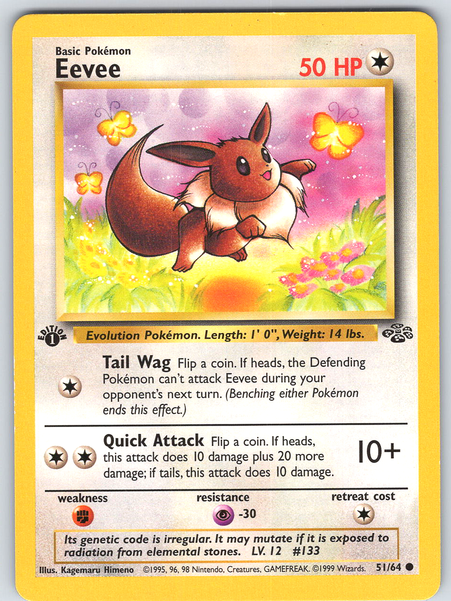 Eevee #51 Jungle 1st Edition