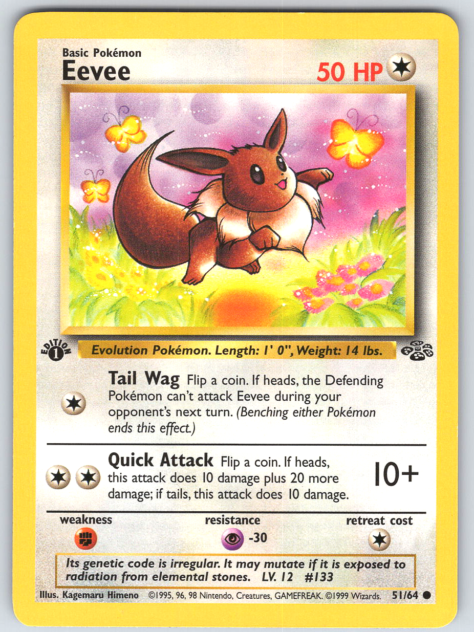 Eevee #51 Jungle 1st Edition