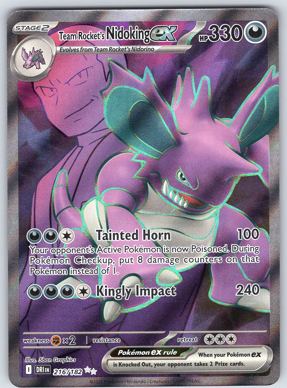 Team Rocket's Nidoking ex #216/182