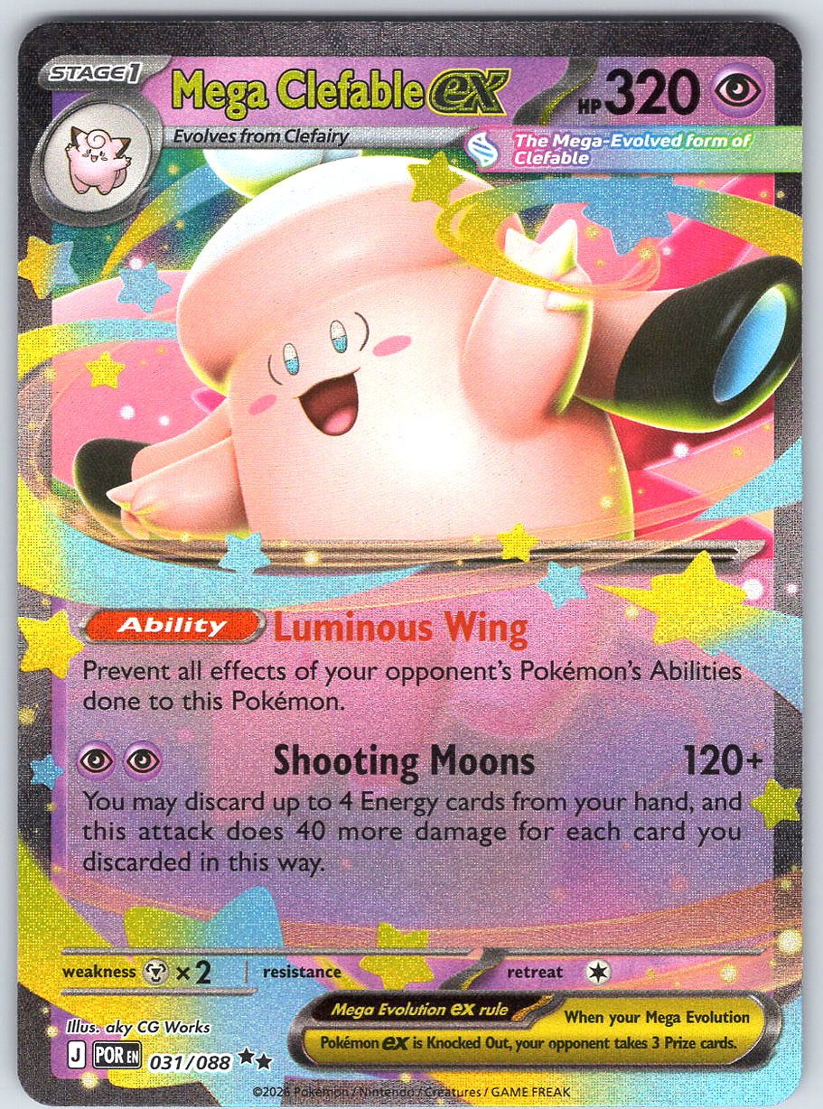Mega Clefable ex #031/088