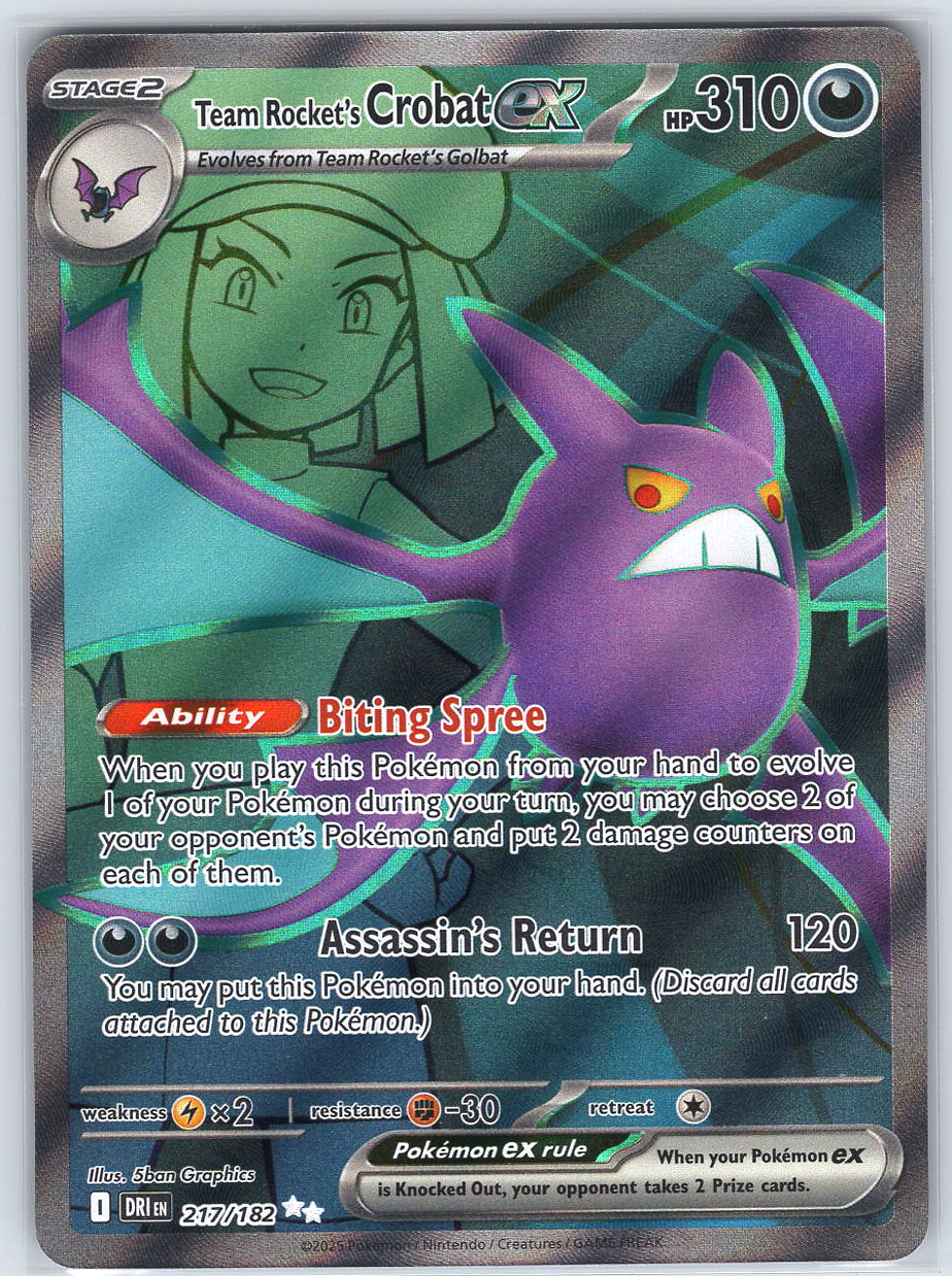 Team Rocket's Crobat ex #217/182