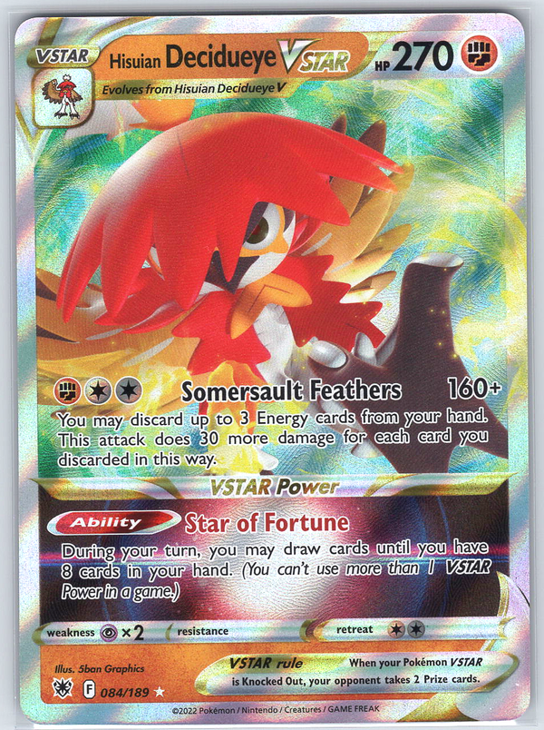 Hisuian Decidueye VSTAR #084/189