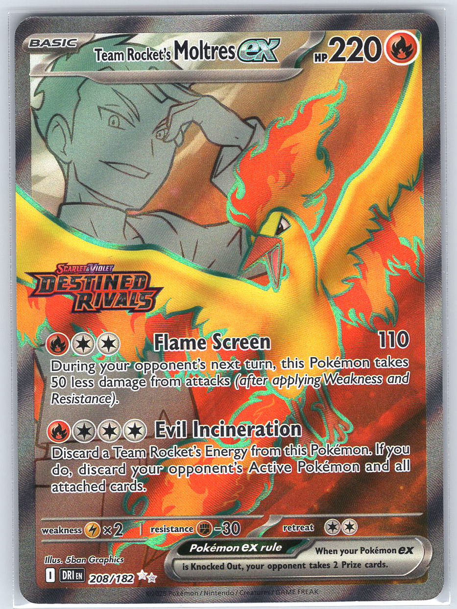 Team Rocket's Moltres ex #208/182