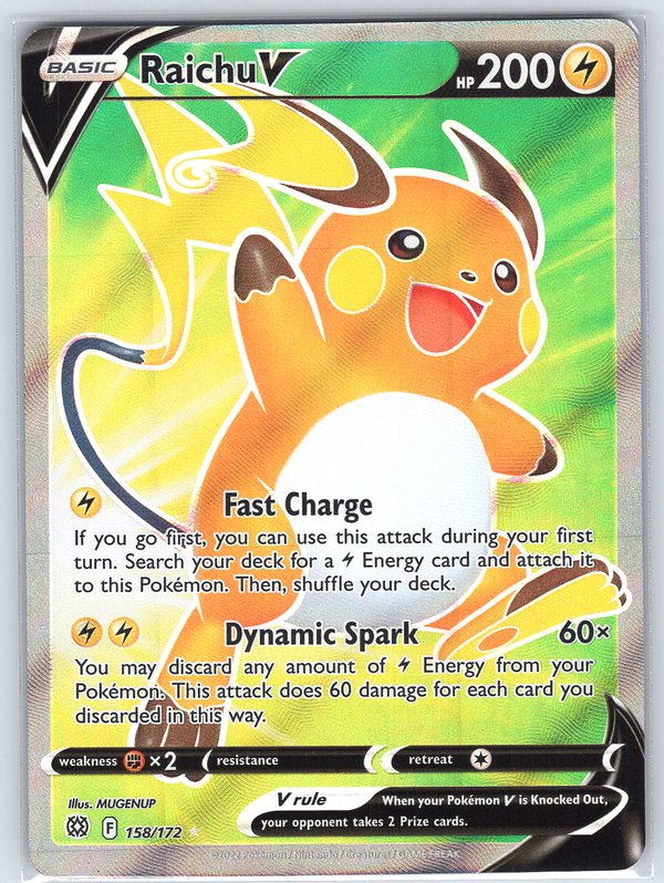 Raichu V (Full Art) #158/172