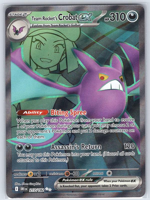 Team Rocket's Crobat ex #217/182