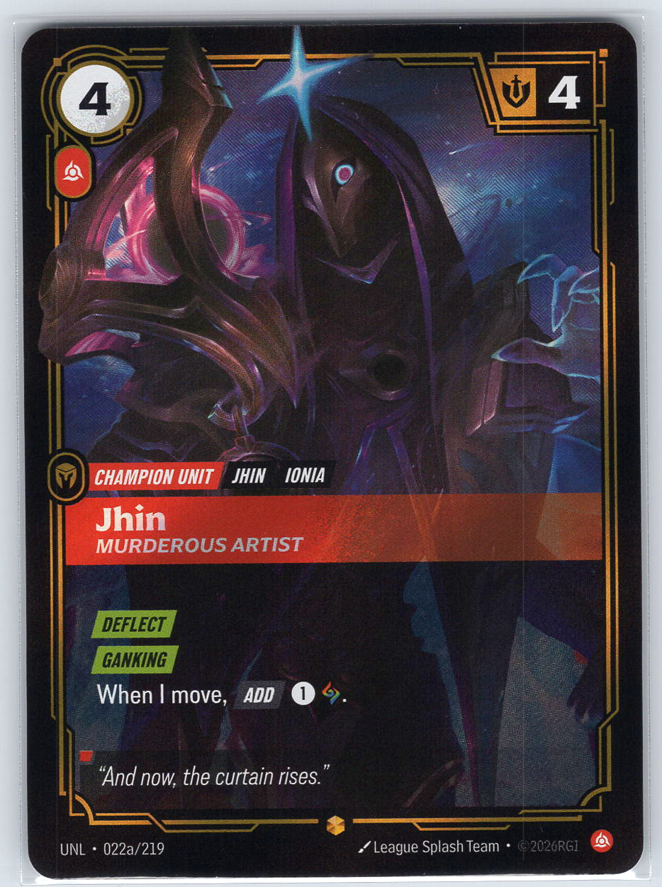 Jhin - Murderous Artist (Alternate Art) #022a/219