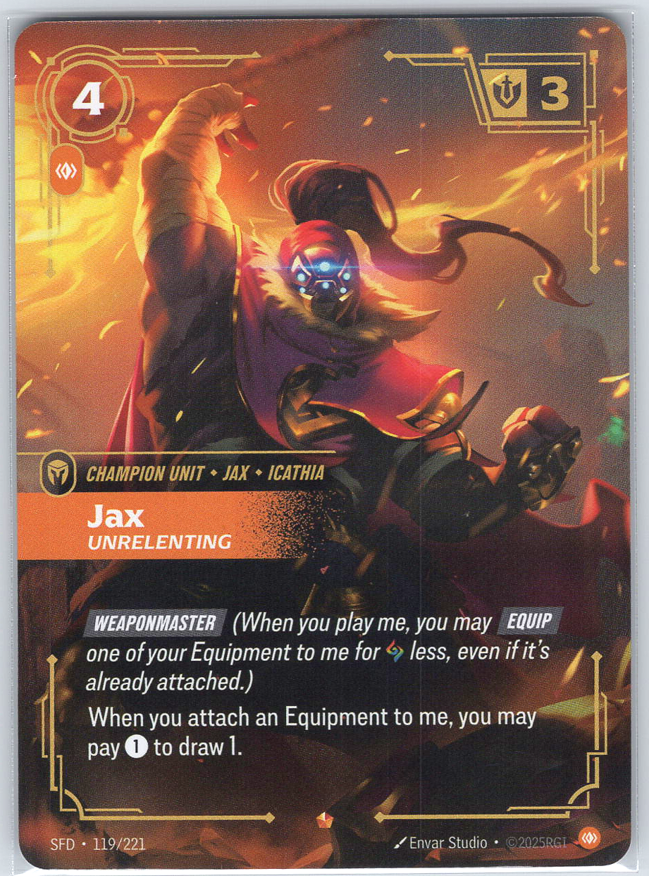 Jax - Unrelenting #119/221