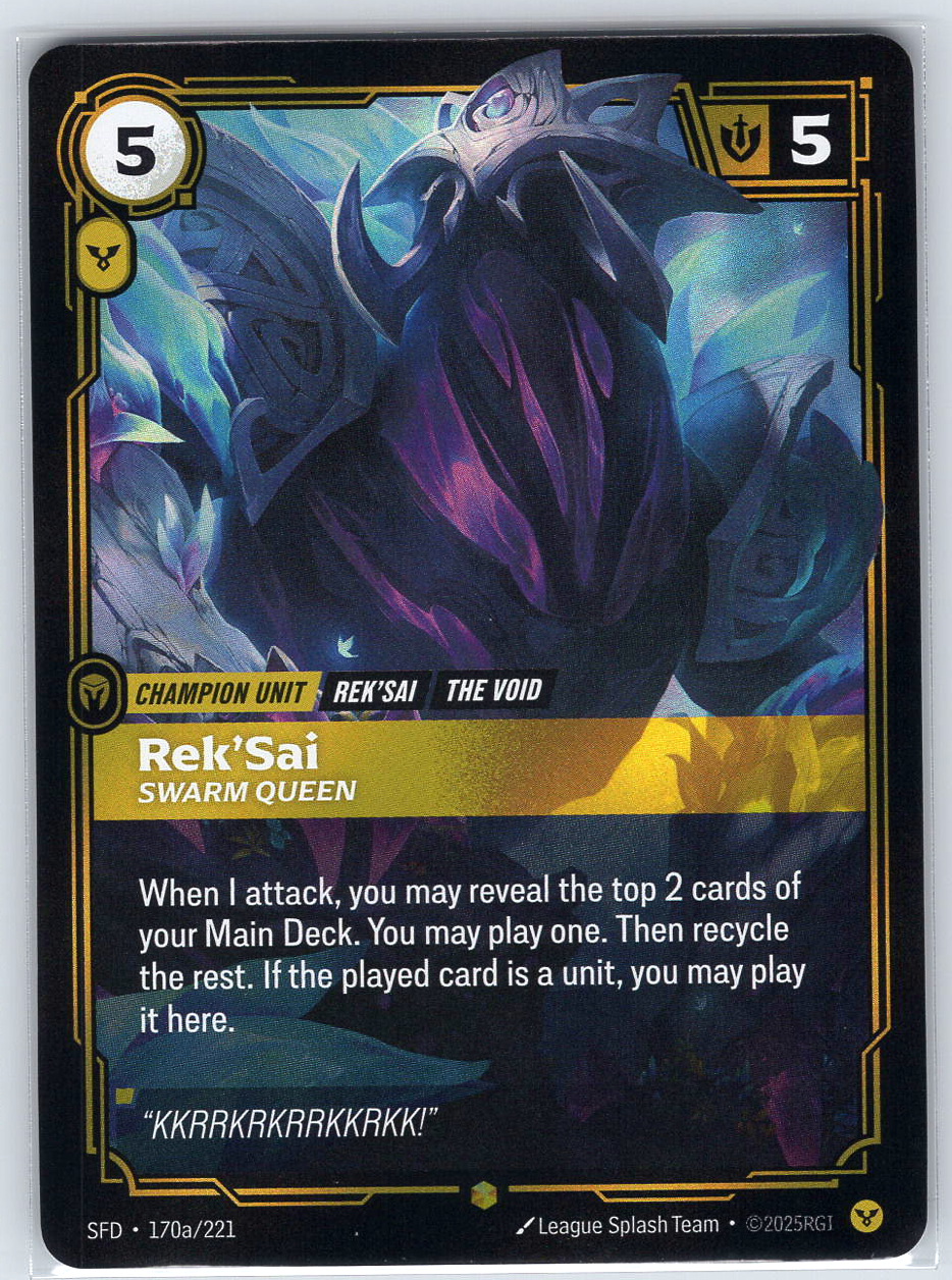 Rek'Sai - Swarm Queen (Alternate Art) #170a/221
