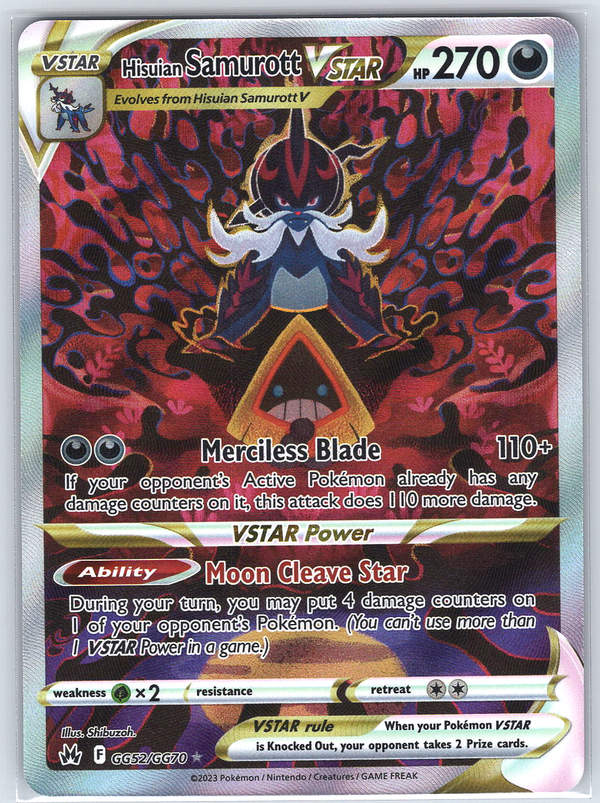 Hisuian Samurott V #GG52/GG70