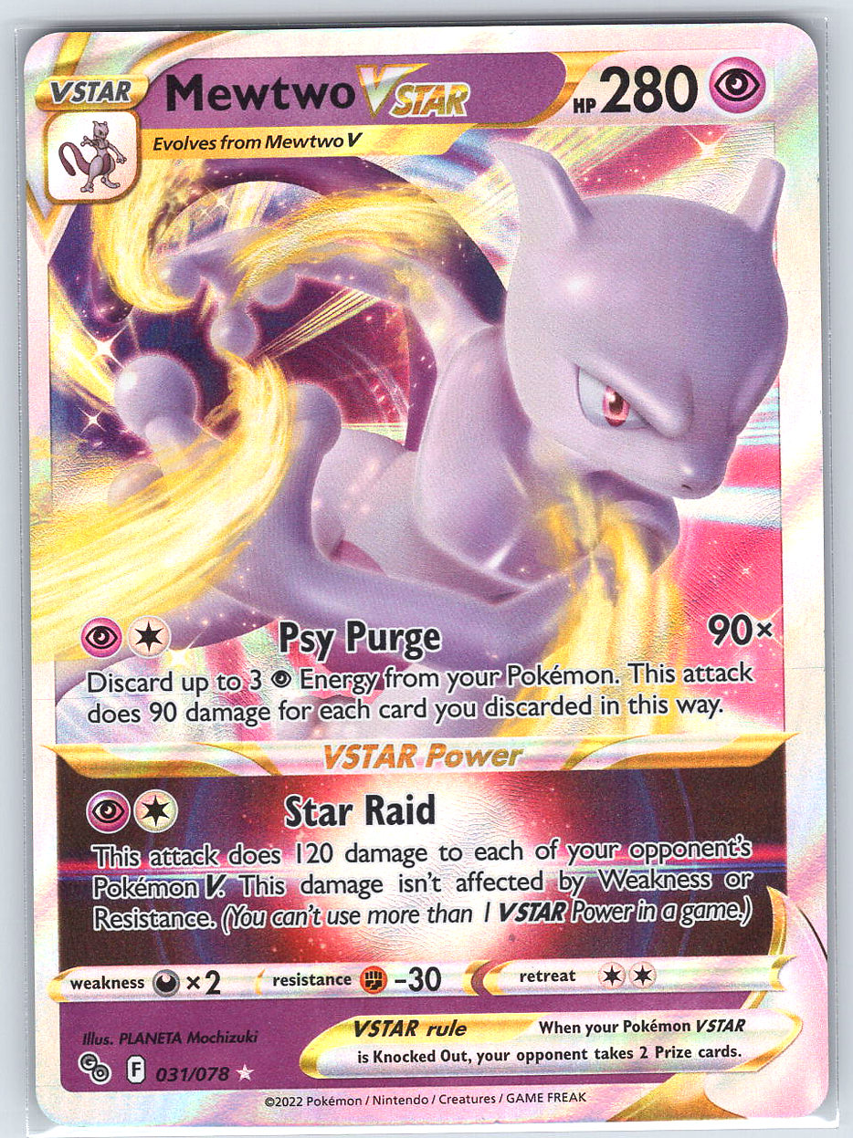 Mewtwo VSTAR #031/078 (Off-center)