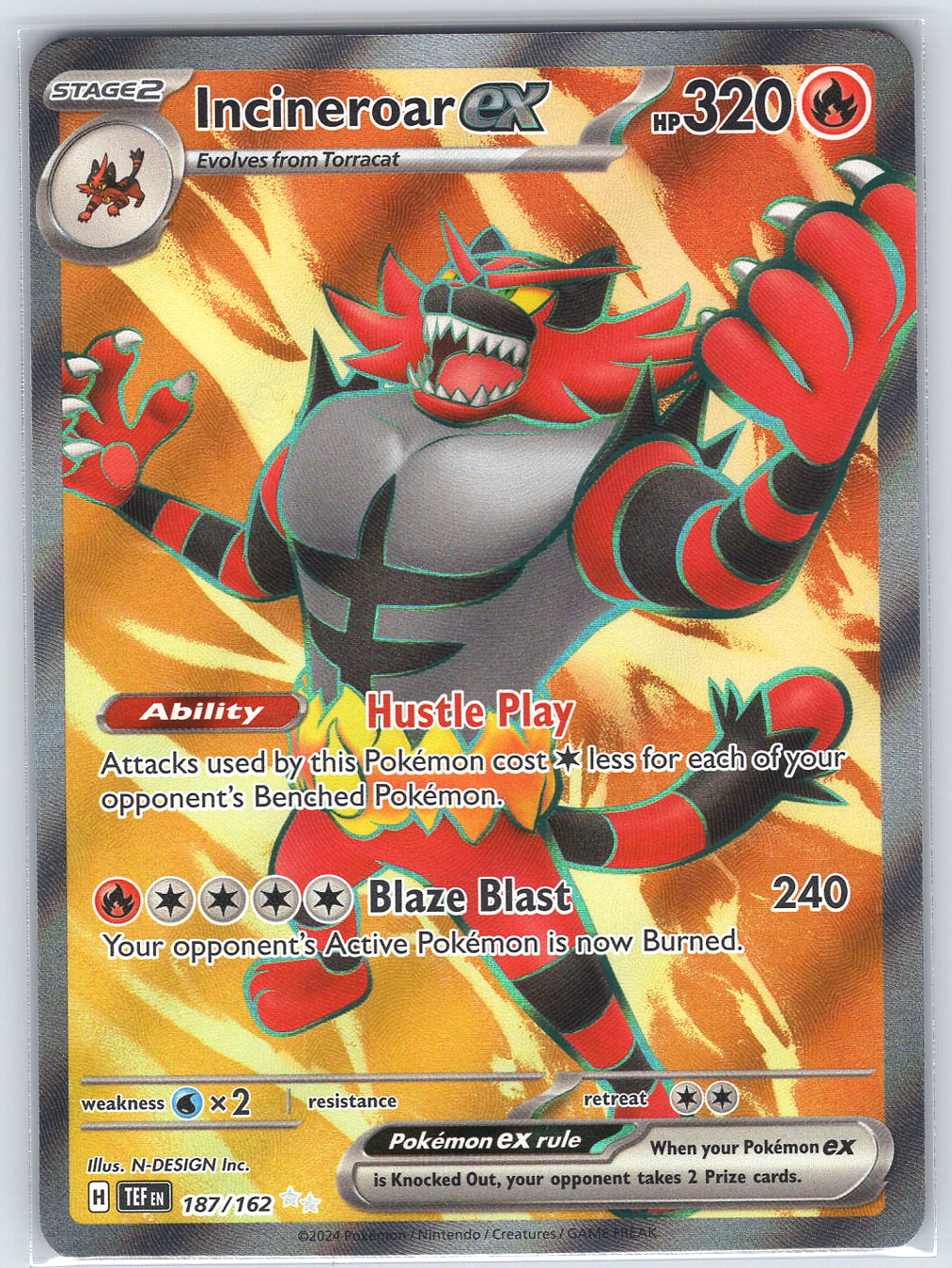 Incineroar ex #187/162