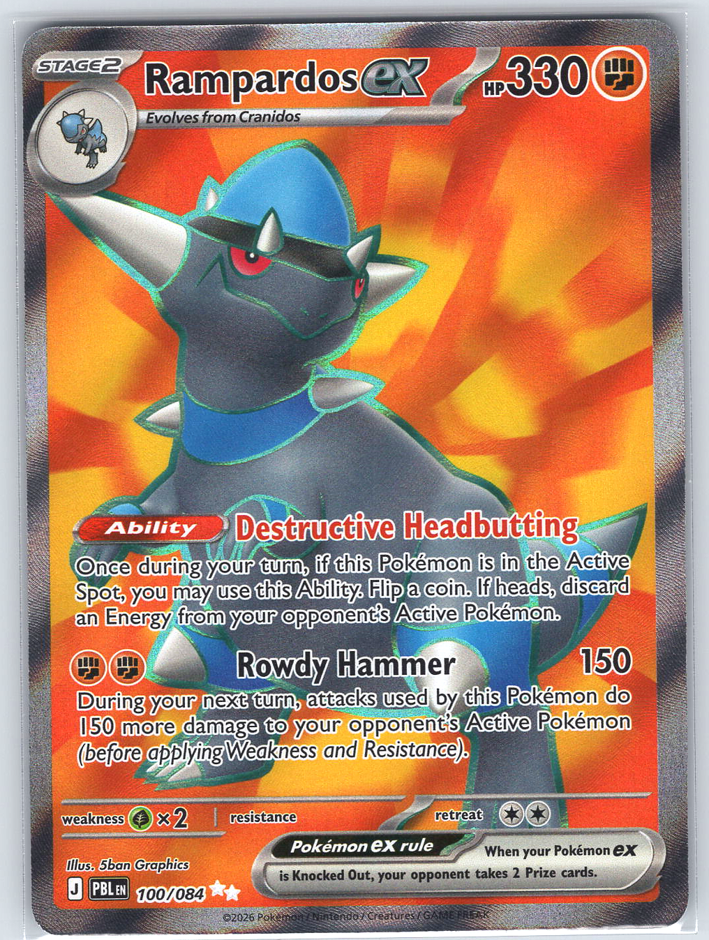Rampardos ex #100/084