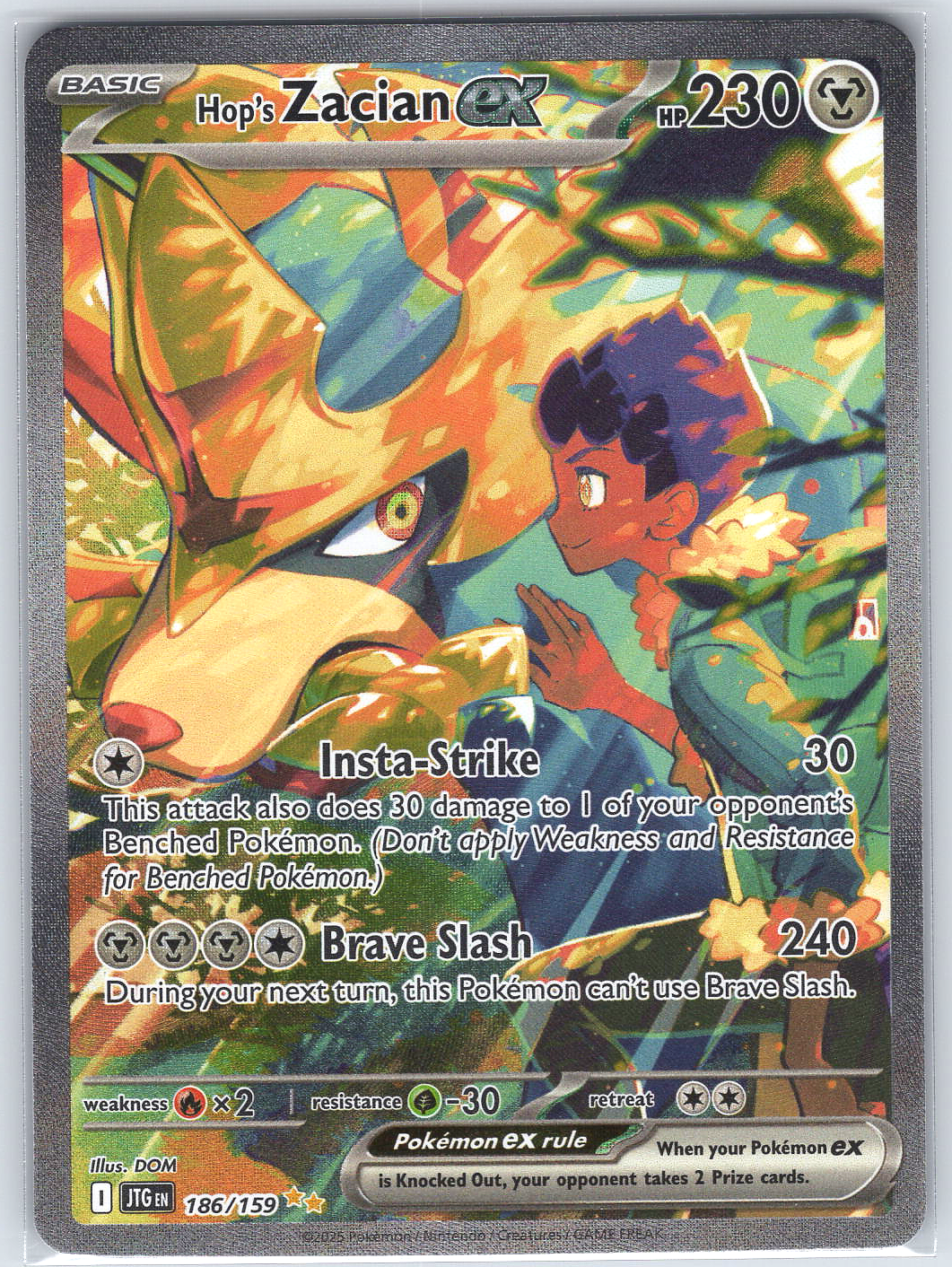 Hop's Zacian ex #186/159
