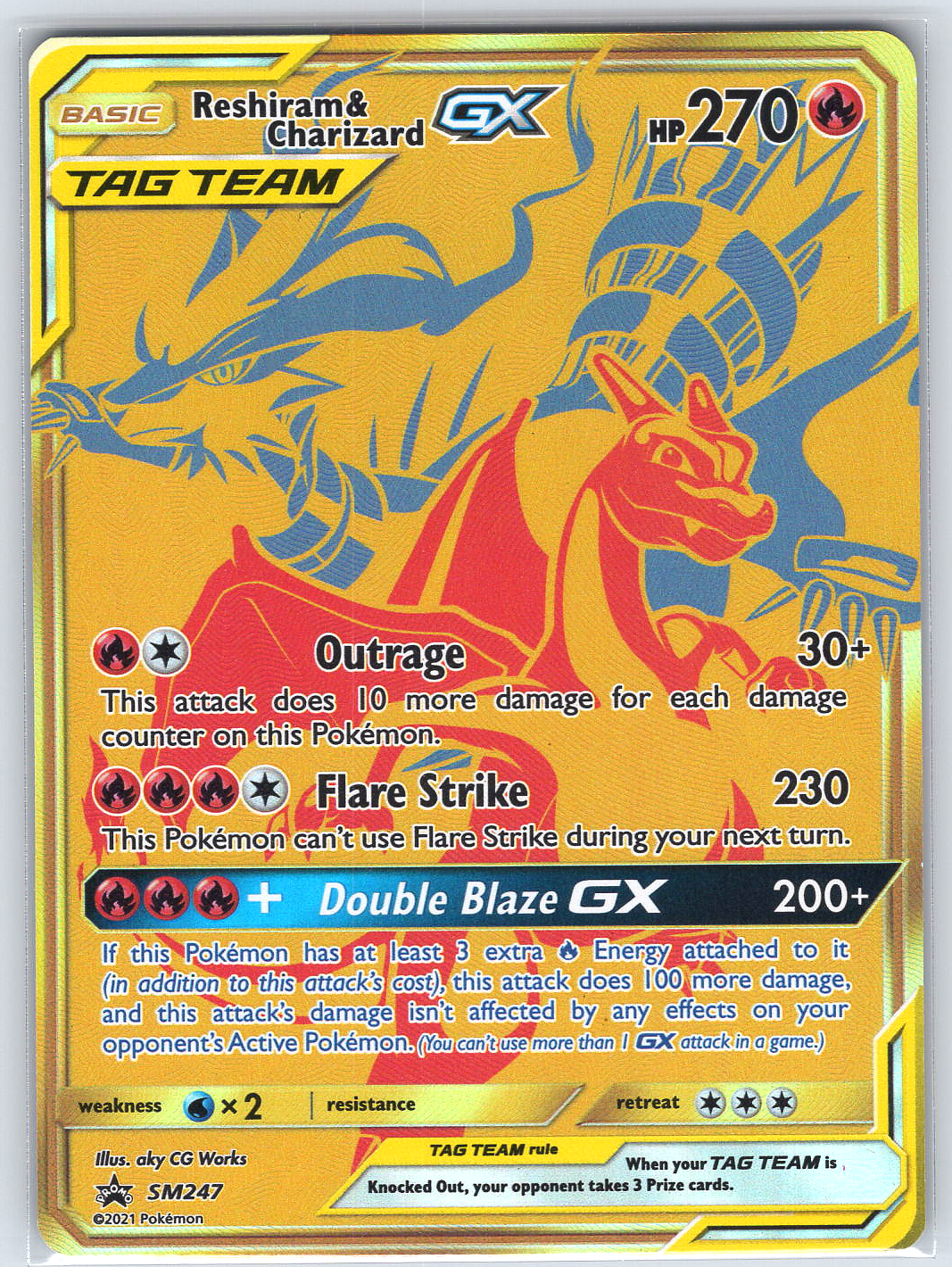 Reshiram & Charizard GX #SM247