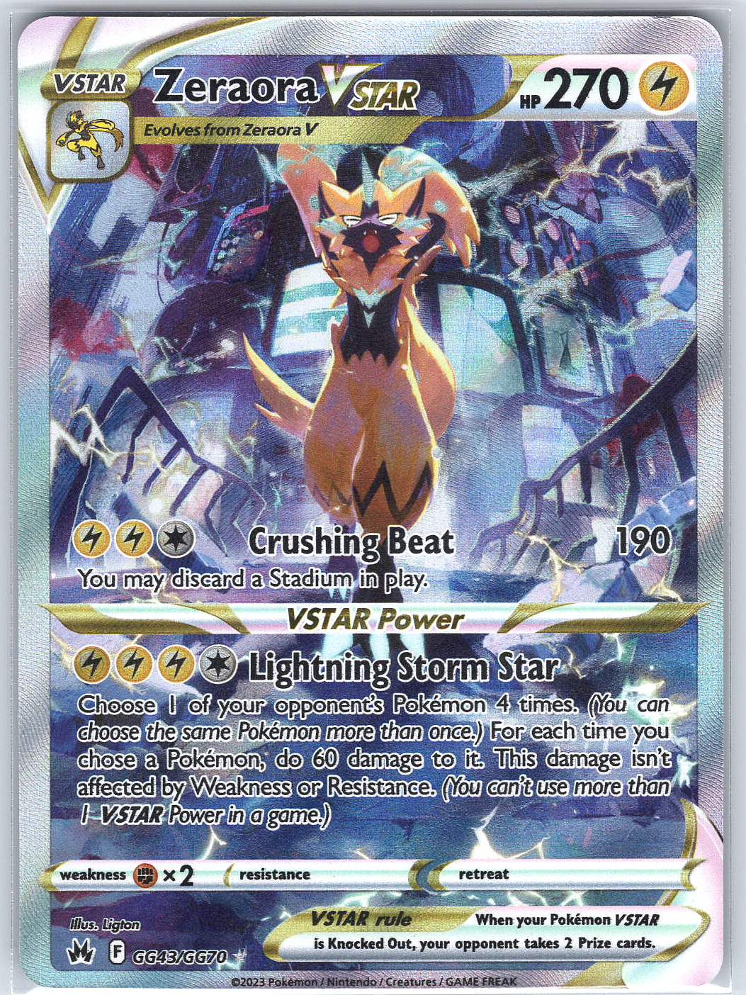 Zeraora VSTAR #GG43/GG70