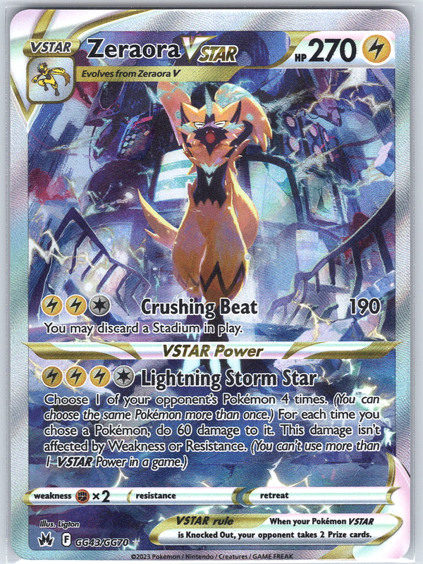 Zeraora VSTAR #GG43/GG70