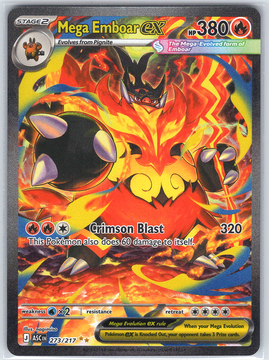 Mega Emboar ex #273/217