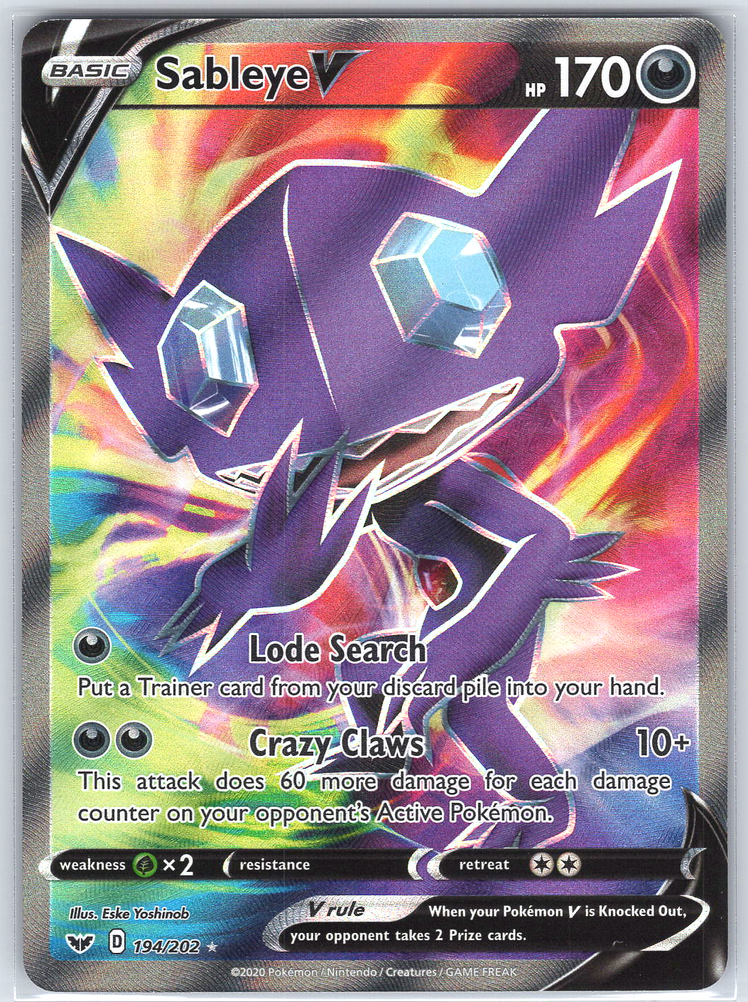 Sableye V (Full Art) #194/202