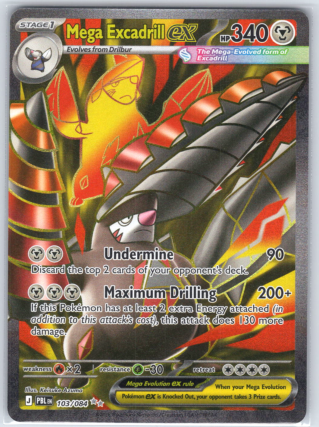 Mega Excadrill ex #103/084