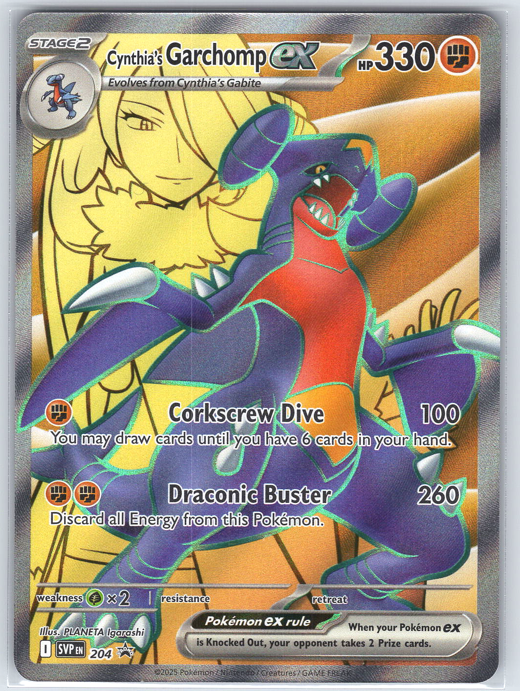 Cynthia's Garchomp ex #204