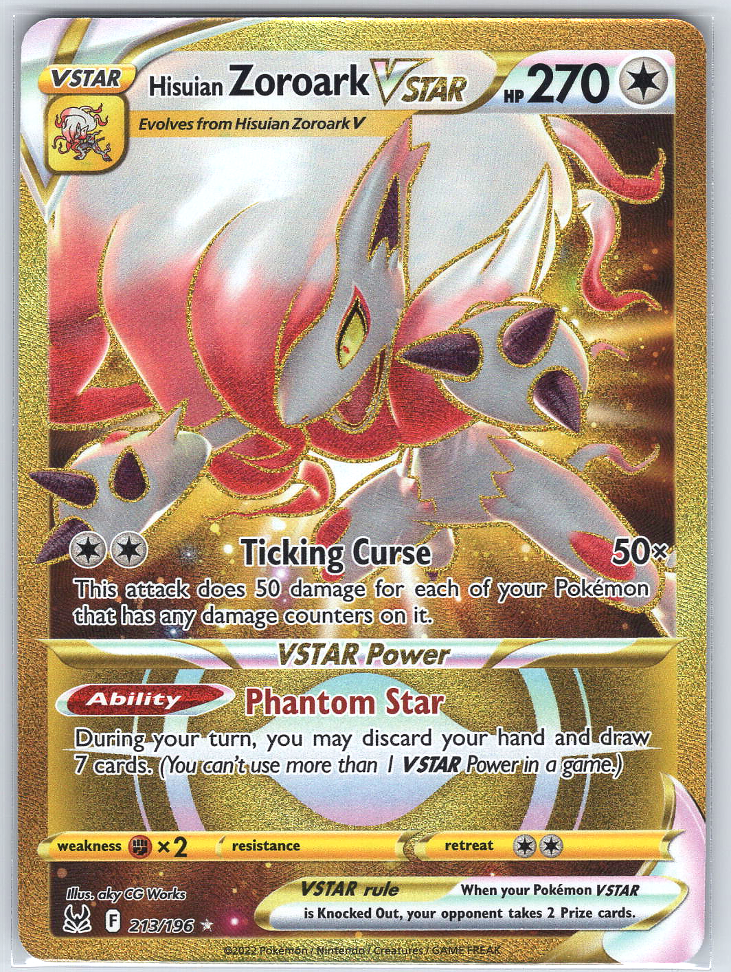 Hisuian Zoroark VSTAR #213/196