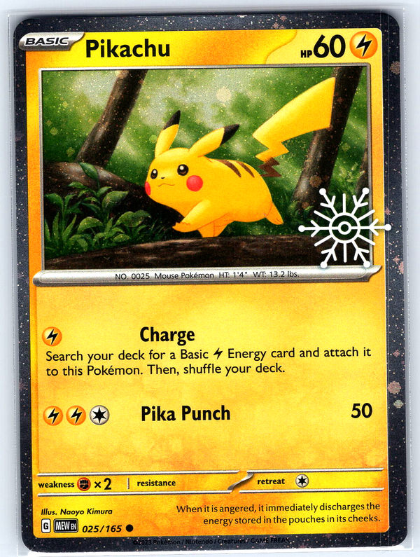 Pikachu - 025/165 (Holiday Calendar) #025/165
