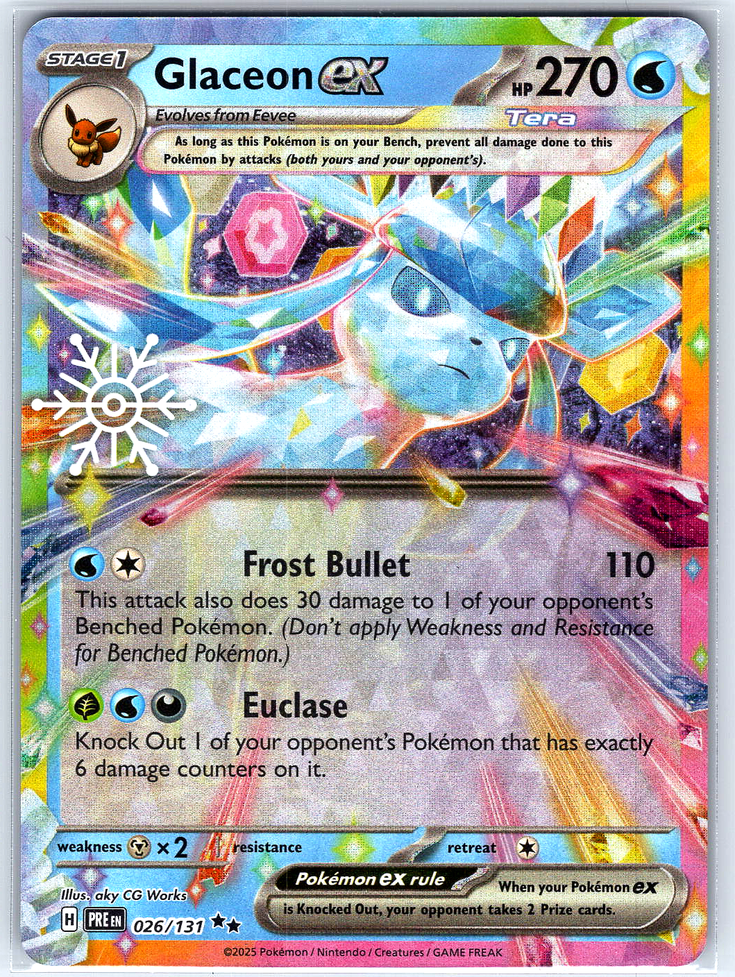 Glaceon ex - 026/131 (Holiday Calendar) #026/131